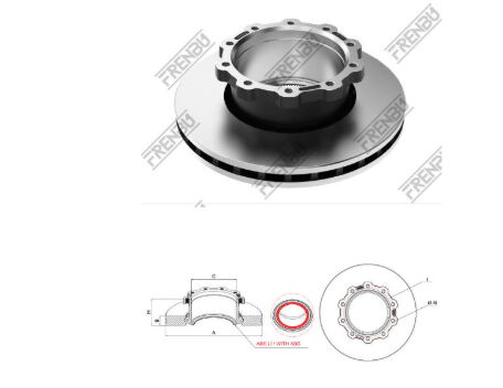 FREN DISKI  FORD CARGO 1846 ABS LI DC462A315A