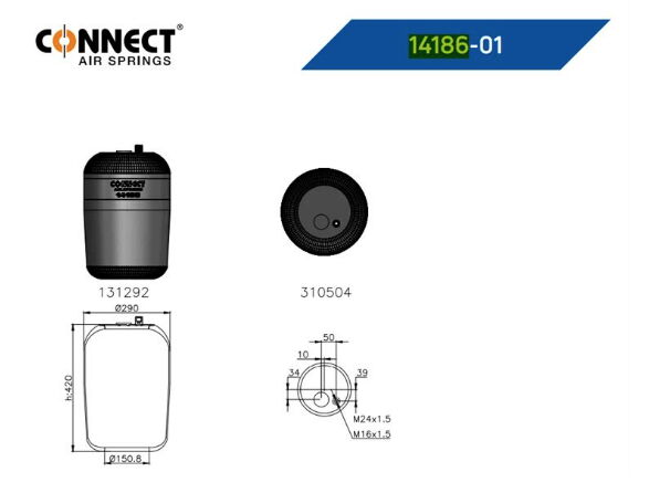 SUSPANSIYON KORUGU LASTIK 14186-01 MERCEDES 14186
