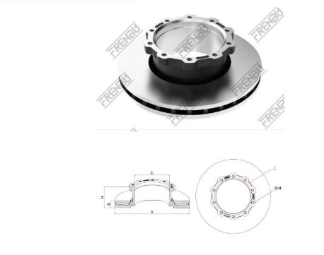 FREN DISKI  FORD CARGO 1840 DC462A315A 120 03