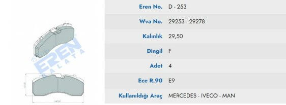 FREN BALATASI MAN TGA KIRMIZI 29253
