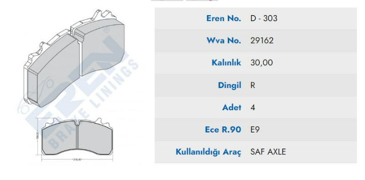 SAF DINGIL E.M DISK BALATA 29162