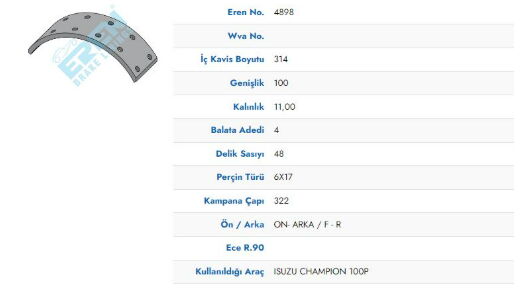 ISUZU SAMPIYON ÖN ARKA 12MM