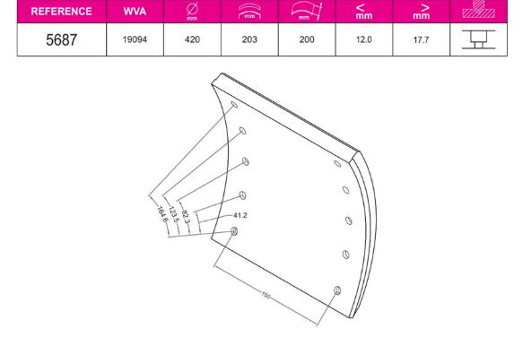 DORSE / BP DINGIL FREN BALATASI PABUC BORANKAY 20M 19094