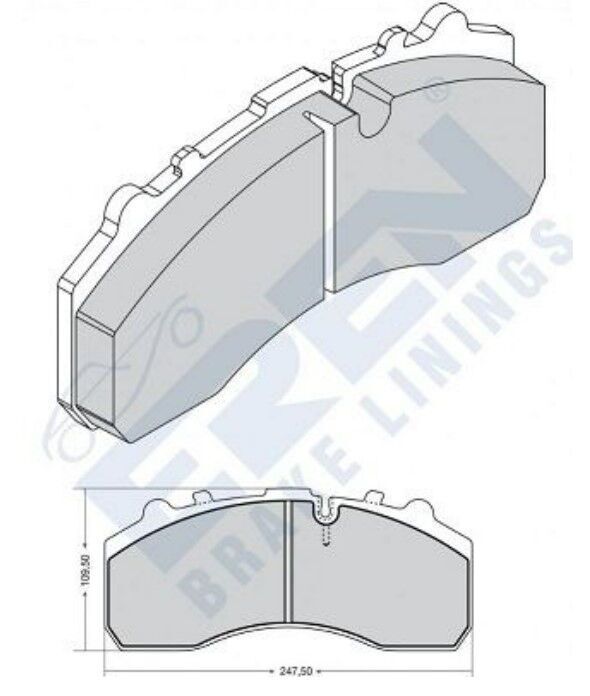 DISK BALATA E.M AXOR ACTROS DORSE BALATASI ORGANIK 29087 2910