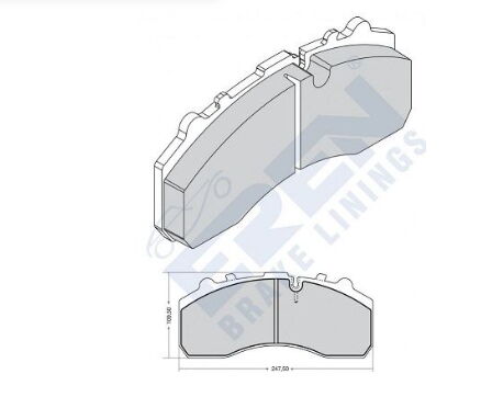 DISK BALATA E.M AXOR ACTROS DORSE BALATASI ORGANIK 29087 2910