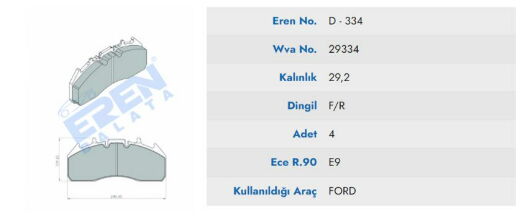 DISK FREN BALATAS FORD CARGO 29334