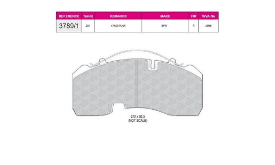 DISK BALATA MERCEDES ATEGO BPW ÇENTIKLI 29165