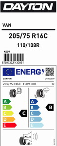  205/75R16C 110/108R DAYTON VAN