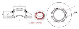  FREN DISKI  FORD CARGO 1840  ABS LI DC462A315A