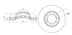  FREN DISKI ON RENAULT MIDLUM 220 040 05 5010525014