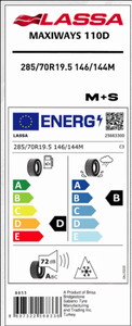  LASSA 285/70R19.5 146/144M MAXI 110D ASFALT ÇEKER