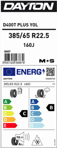  DAYTON 385/65R22,5 D400T DORSE PILOT
