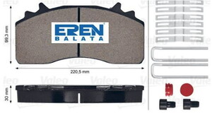  MERCEDES AROX FREN BALATASI 29315