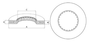  ÖN FREN DISKI VOLVO  RENAULT 440 040 11 85103803