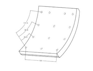  ON/ARKA FREN BALATASI FORD CARGO 3230-3340-3430 Y.