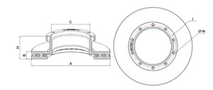  FREN DISKI ON-ARKA MERCEDES AXOR-ACTROS O530 E.M-T 010 02 9424212112