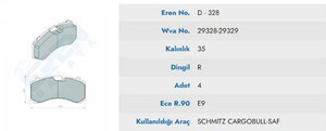  SCHMITZ DORSE FREN BALATASI 29328